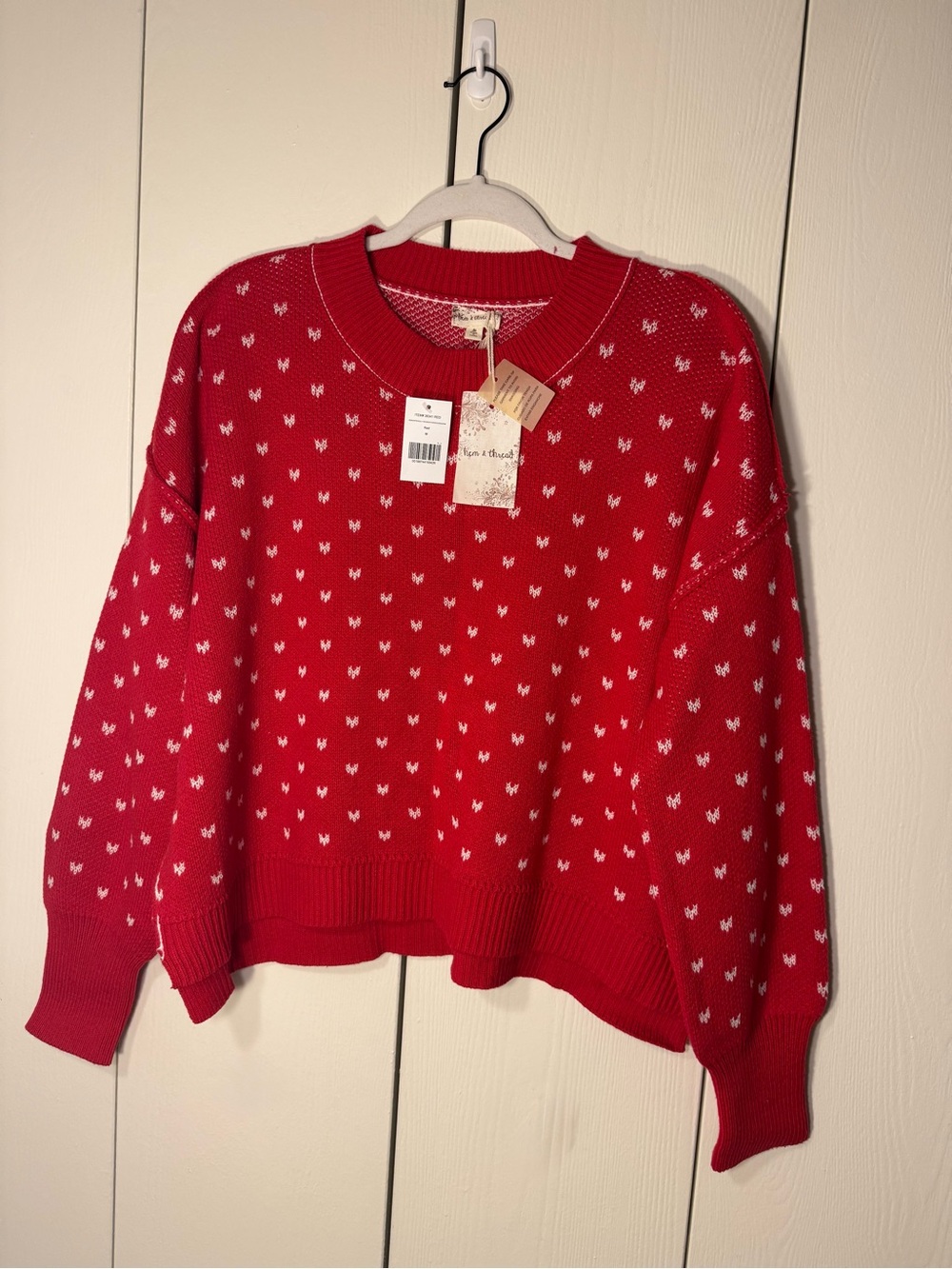 Red Patterned Sweater